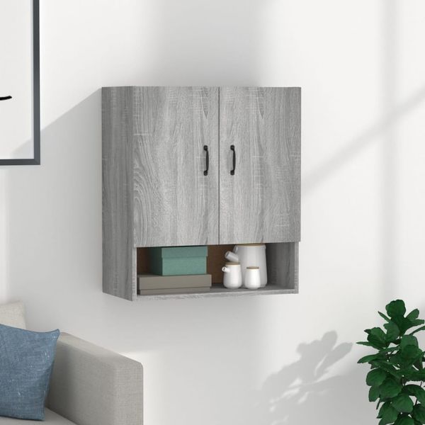 vidaXL Wandschrank Grau Sonoma 60x31x70 cm Holzwerkstoff 817589