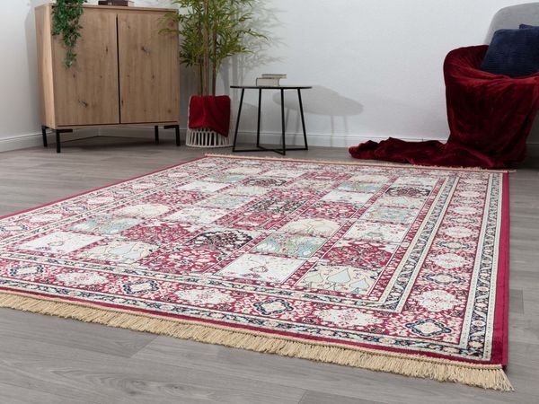 Steffensmeier Orientteppich Riad Felder, Rechteckig, Höhe: 5 mm, Bordüre