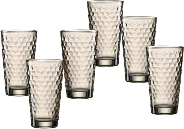 Ritzenhoff & Breker Favo Longdrinkglas 400 ml braun 6er Set