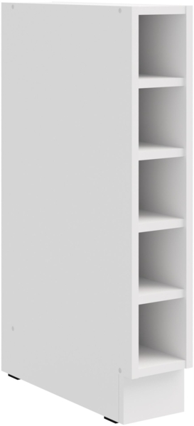 Küchen Unterschrank Regal 15 cm Weiß Küchenzeile Küchenblock Küche Einbauküche