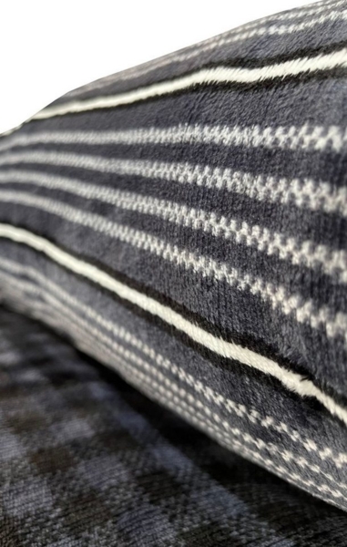 One Home Bettwäsche Winter Cashmere Touch, Fleece, 3 teilig, flauschig warmes Teddy Plüsch, kariert Doppelbett Bild 2