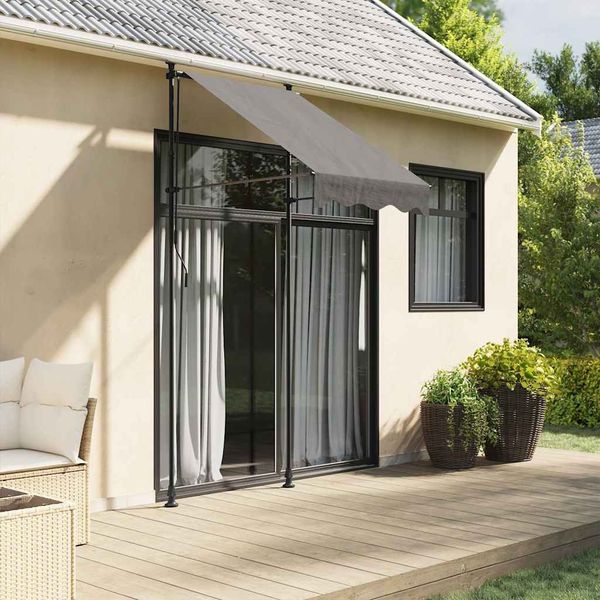 vidaXL Markise Einziehbar Anthrazit 100x150 cm Stoff und Stahl 368736