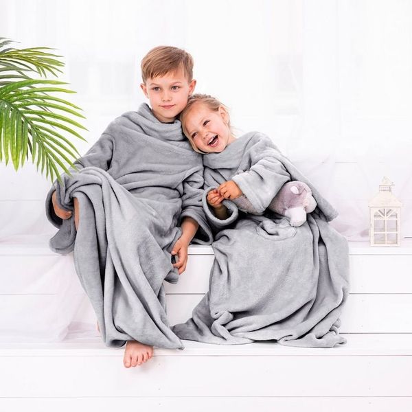 Kinderdecke Ärmeldecke Lazykids für Kinder - Kuscheldecke mit Ärmeln, DecoKing