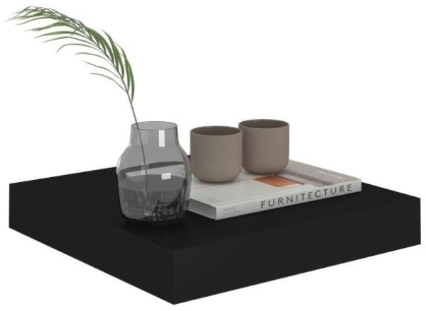 vidaXL Schweberegal Schwarz 23x23,5x3,8 cm MDF 323823 Bild 3