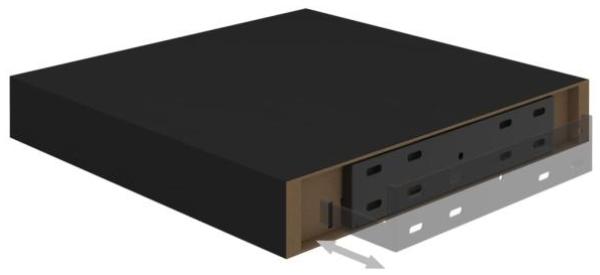 vidaXL Schweberegal Schwarz 23x23,5x3,8 cm MDF 323823 Bild 9