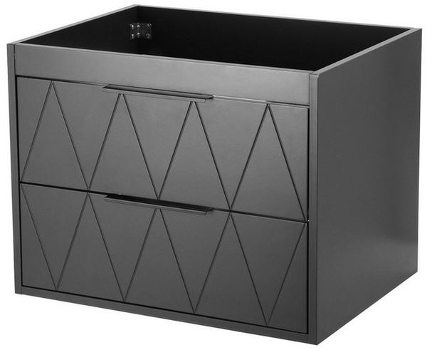 UEV Waschbeckenunterschrank 60cm/75cm/90cm hängend (Badezimmmer Möbel für Gäste WC) Schubladen mit Soft-close, Badmöbel Set für Badezimmer