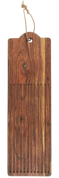 Schneidebrett Schneidbrett Holz Brett mit Rillen 15x48cm Ib Laursen 17019-00