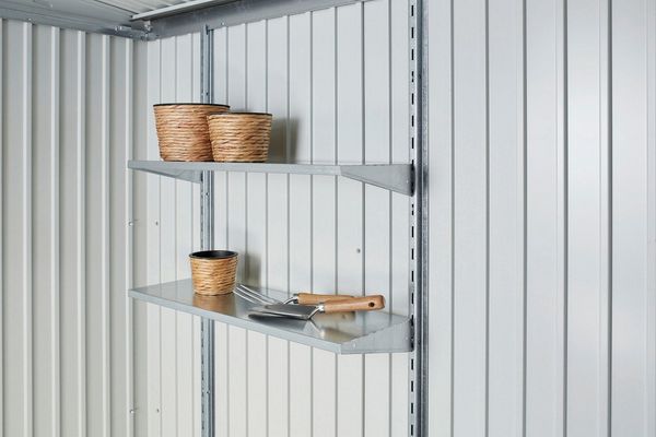 Biohort Wandregal, 2 Regalböden Standard, für Gerätehaus, Geräteschrank