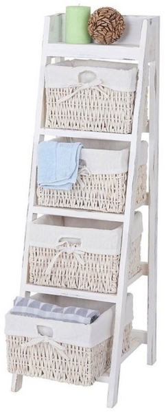 MCW Leiterregal Franca, 4 Maiskorbschubladen Bild 4