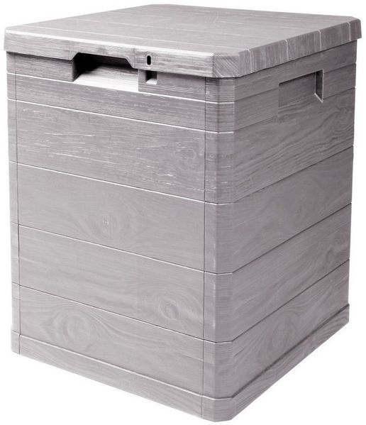 ONDIS24 Kissenbox Aufbwahrungsbox Madera Mini Holz-Optik, 90L, abschließbar Truhe