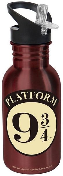 Geda Labels GmbH Trinkflasche Harry Potter 9 3/4, Bordeaux, 500ml, nicht spülmaschinengeeignet