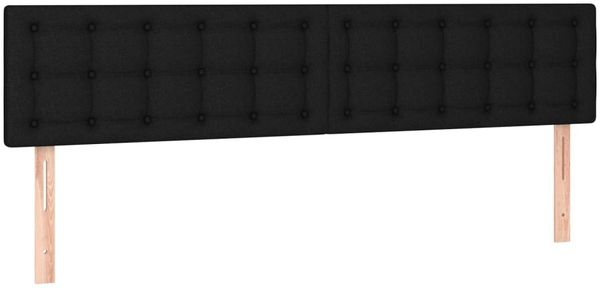 vidaXL Boxspringbett mit Matratze Schwarz 180x200 cm Stoff 3140395 Bild 6