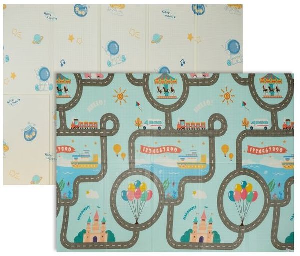 Relaxdays Faltbare Spielmatte mit Motiv