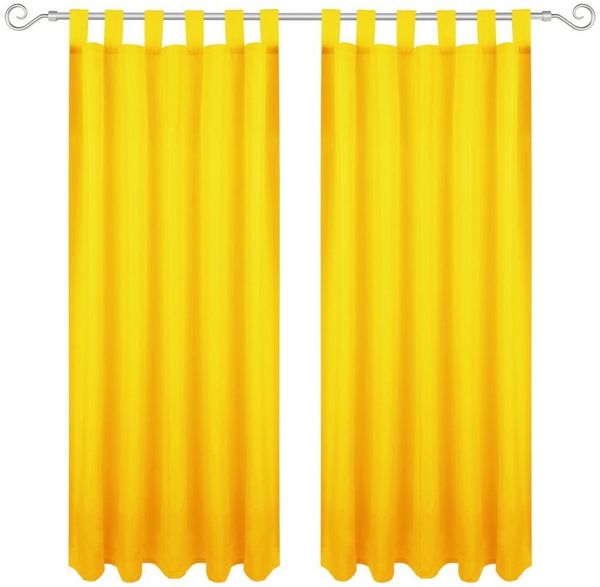 Bestlivings Gardine "Ellen" mit Schlaufen (2 St), Schlaufe, blickdicht, Polyester, einfarbig, modern, waschbar bei 30°C