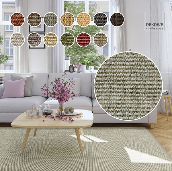 Dekowe Sisalteppich Mara S2 mit Bordüre Spezial, rechteckig, Höhe: 5 mm, 100% Sisal, auch als Läufer, Wohnzimmer