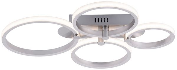 Smart LED Deckenleuchte, Fernbedienung, dimmbar, L 59 cm