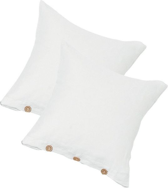 Erwin Müller Kissenbezug Kuschelkissenbezug "Deggendorf" 2er-Pack, Halbleinen Uni