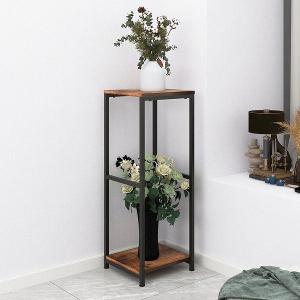 BlingBin Blumenhocker Pflanzenständer aus Metall, 81 cm H, Blumentopfregal für Innenbereich (1er Set, 1 St, Blumenhocker), Blumentopfhalter für Ecken, Wohnzimmer, Terrasse, Balkon, Garten,Küche