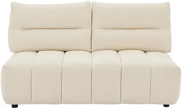 Vente-unique - APOLIU Sofa Stoff Beige - B 123 cm x H 93 cm x L 170 cm