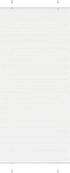 vidaXL Plissee Weiß 90x200 cm Stoffbreite 89,4 cm Polyester 4015515