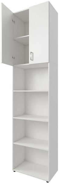 Aktenschrank >Trio< in Weiß - 57x231x34,5cm (BxHxT) Bild 3