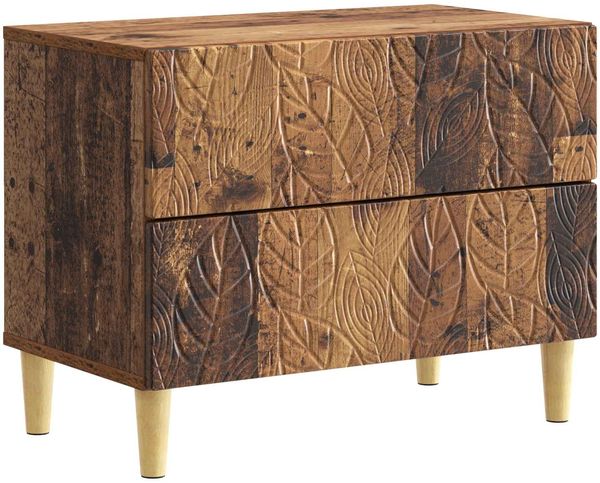 vidaXL Nachttisch Altholz 62 x 34,5 x 48 cm Holzwerkstoff 895013