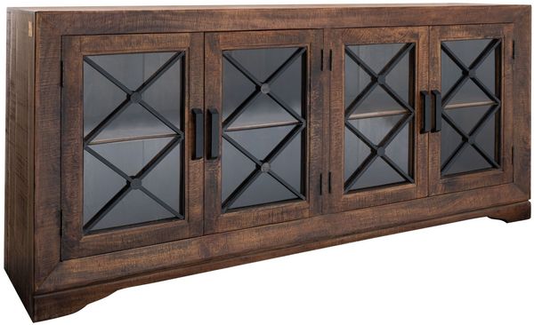 Sideboard Mango 193x46x91 braun lackiert STILMÖBEL #117