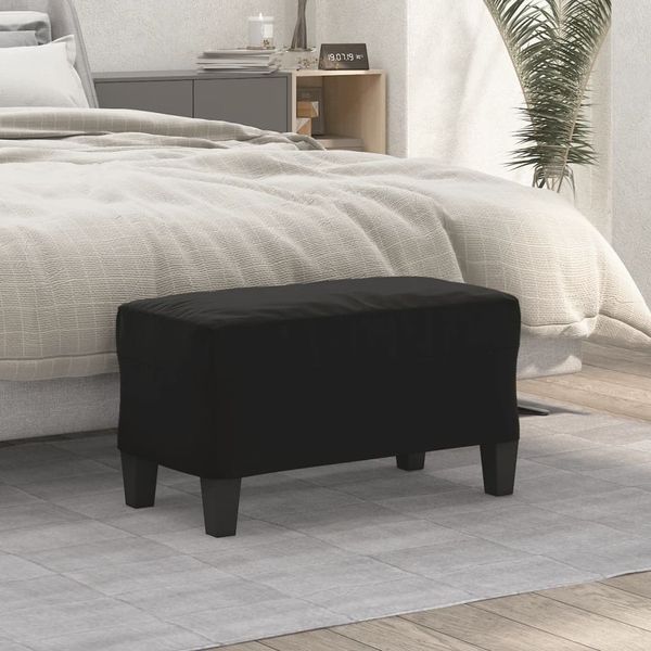 vidaXL Sitzbank Schwarz 70x35x41 cm Mikrofasergewebe 349448