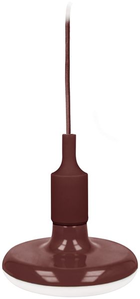 E27 Stylische LED Hängelampe Hängeleuchte Pendelleuchte Lampe 18W 1620lm Braun Neutralweiß inkl. Fassung 1 Meter in Schwarz