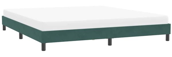 vidaXL Bettgestell ohne Matratze Dunkelgrün 200x220 cm Samt 4101424 Bild 4
