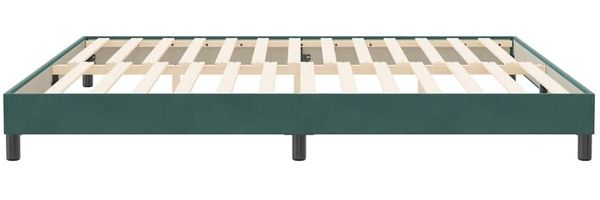 vidaXL Bettgestell ohne Matratze Dunkelgrün 200x220 cm Samt 4101424 Bild 6