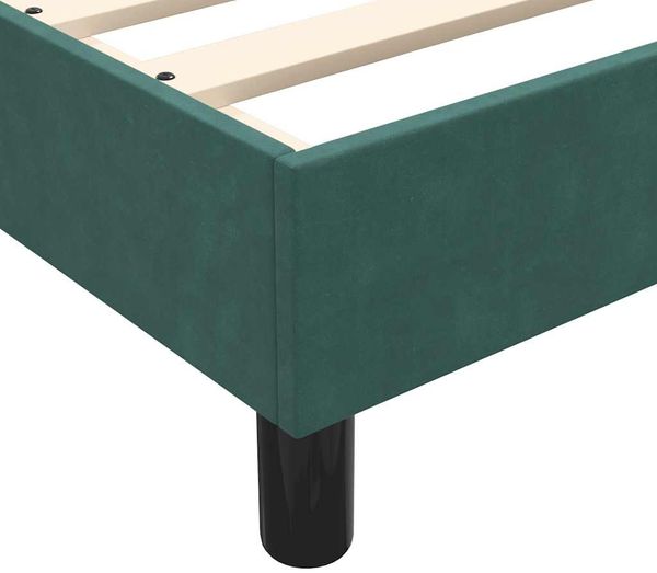 vidaXL Bettgestell ohne Matratze Dunkelgrün 200x220 cm Samt 4101424 Bild 8