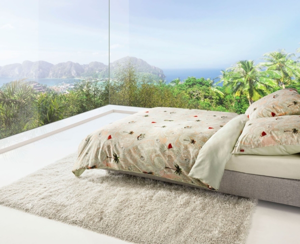 Fleuresse Mako-Satin Bettwäsche 240x220 Paisley Ananas Melone Wende 114352-02 Bild 2