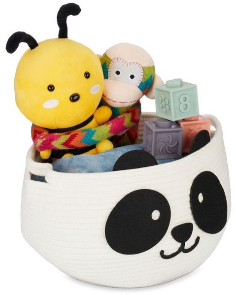 Relaxdays Kinder Aufbewahrungskorb Panda