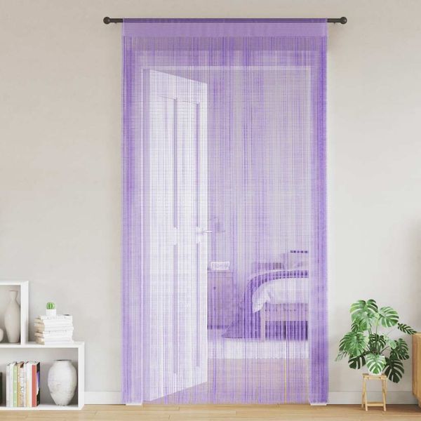 vidaXL Fadenvorhänge 2 Stk. Lila 140x250 cm 4102048
