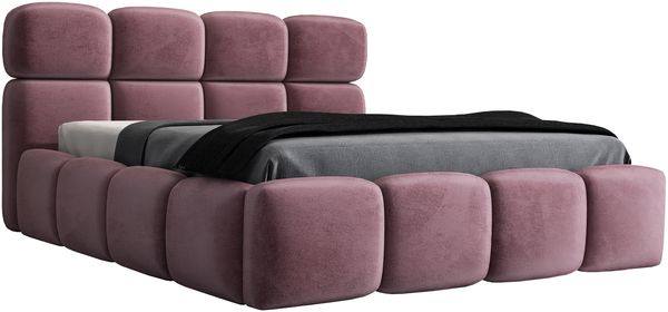 Polsterbett MONAKO 120x200 ohne Matratze mit Bettkasten und Lattenrost. Farbe: Flamingo 14 Bild 4