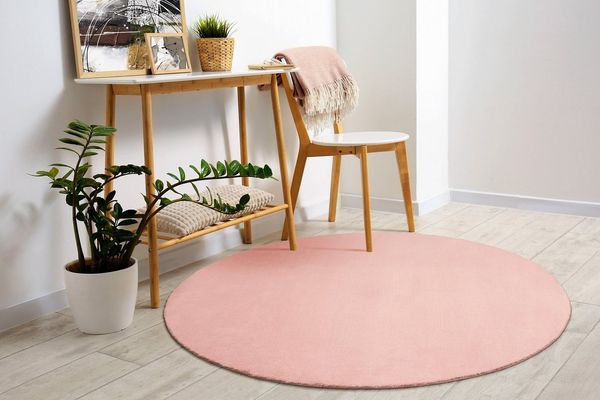 merinos Teppich Loft 37, rund, Höhe: 16 mm, Kunstfellteppich besonders weich und kuschelig, Fell Haptik