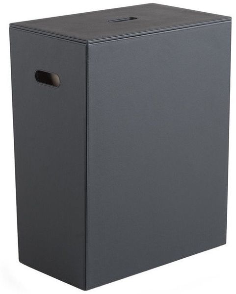 Gedy Wäschekorb LUXURY Wäschekorb 49,5 x 61,8 x 29 cm, Schwarz, Gedy-103714