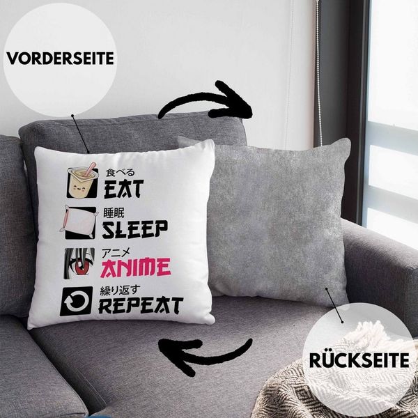 Trendation Dekokissen Trendation - Anime Kissen Geschenk Anime-Fans Geschenkidee Dekokissen