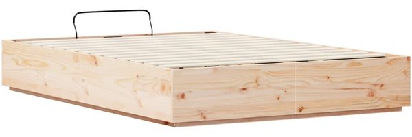 vidaXL Ottoman Bettgestell Natur 120 x 190 cm Massives Kiefernholz 3418738 Bild 9