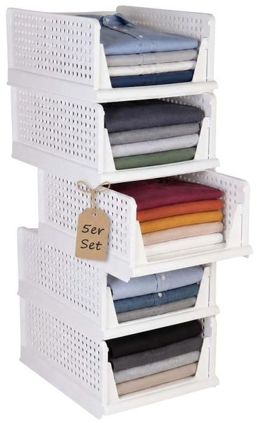 Relaxdays Kleiderschrank Organizer 5er Set
