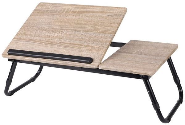 Urban Living Laptop Tablett Betttablett Bett- Sofa- Notebooktablett Mini-Tisch, klappbar, Neigungswinkel verstellbar, höhenverstellbar