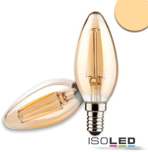 ISOLED E14 Vintage Line LED Kerze 4W ultrawarmweiß, dimmbar