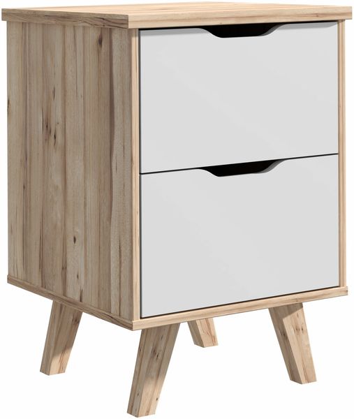FORTE Vankka Kommode, Holzwerkstoff, Braun/Weiß, 45 x 63,9 x 42 cm Bild 5