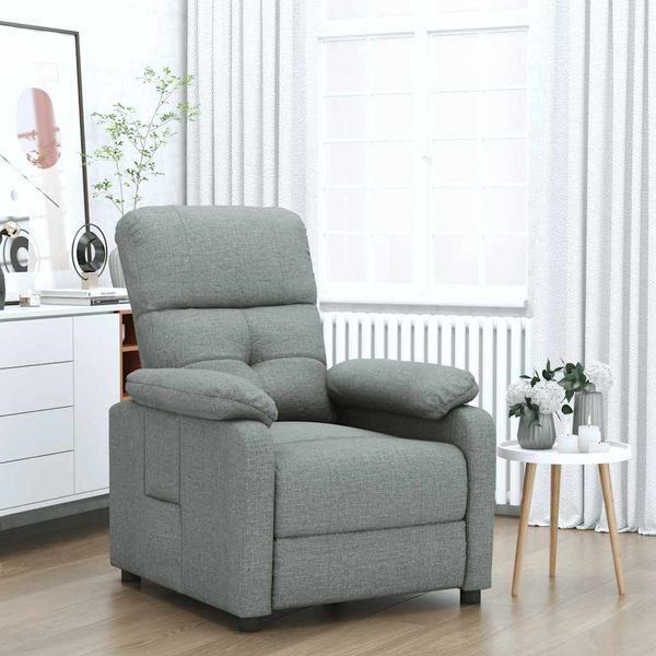 vidaXL Liegesessel Dunkelgrau Stoff [289663]