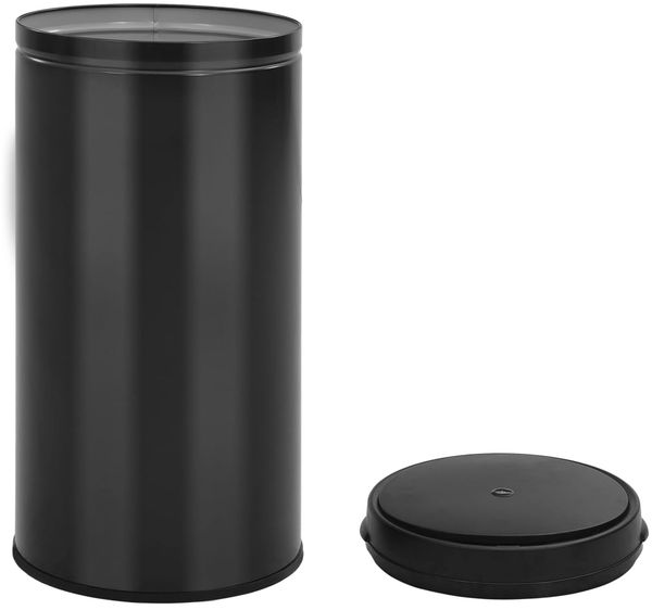 vidaXL Automatischer Sensor-Mülleimer 70 L Kohlenstoffstahl Schwarz 322702 Bild 4