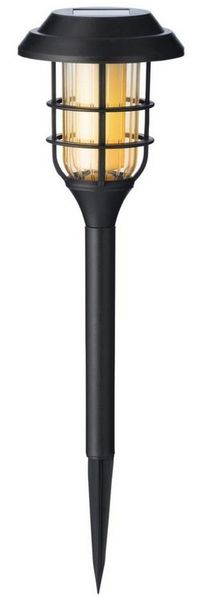 MARELIDA LED Solarleuchte LED Solar Wegleuchte Gartenfackel Flammeneffekt Solarleuchte schwarz, LED Classic, gelb