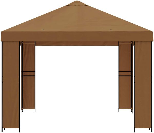 vidaXL Pavillon 4 x 3 m Beige Polyester und Stahl 190 gsm 900373 Bild 4