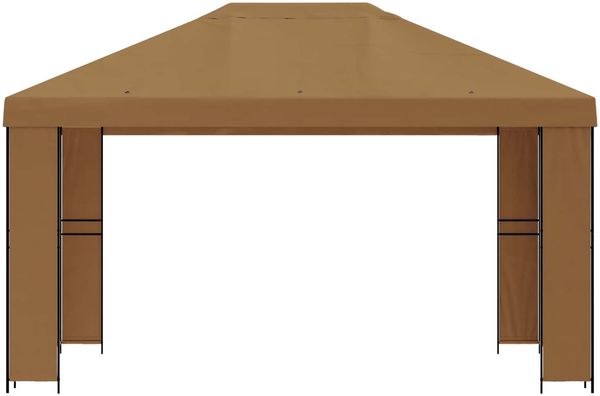 vidaXL Pavillon 4 x 3 m Beige Polyester und Stahl 190 gsm 900373 Bild 3