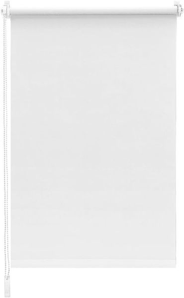 Sekey Seitenzugrollo Verdunkelung ohne Bohren Blickdicht Weiß 85x130 cm